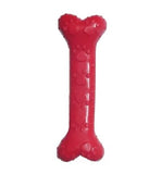 Super Fun Toy Flavored Paw Print Rubber Bone Dog Toy