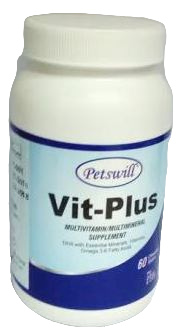 Petswill Vit Plus Multi Vitamin Multi Mineral Supplement (60 Pcs)
