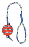 Trixie Leucht Spielzeug Phosphoreszierend Rope With Natural Rubber Ball