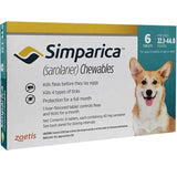 Zoetis Simparica Chewable Tablets for Dogs 22.1-44.0 - 1 Tablet