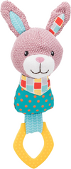 Trixie Junior Rabbit With Ring Fabric/Polyester Dog Toy