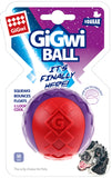 Gigwi Squeaker Solid Ball - Red/Purple