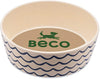 Beco Pets Bamboo Printed Save The Waves Dog Bowl