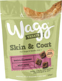 Wagg Skin & Coat With Duck & Cranberry Dog Treats 125g - Pack Of 7