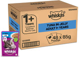 Whiskas With Tuna In Jelly Adult Cat Pouch 85 G (Pack Of 48) - Ecom Pack