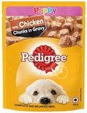 Pedigree Chicken Chunks In Gravy For Puppy (5 Pouch x 70 Gms) - New Offer