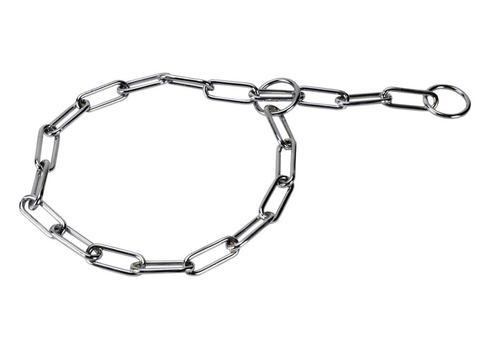 Kennel Long-Link Choke Chain Medium Thick (L = 20" - 24") (T = 3mm)