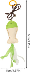 Smarty Pet Canvas Fish Cat Toy With Bell & Hanging String