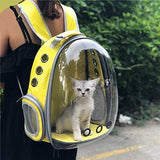 Smarty Pet Astronaut Space Bubble Window Capsule Breathable Transparent Backpack Carrier (Color May Vary)