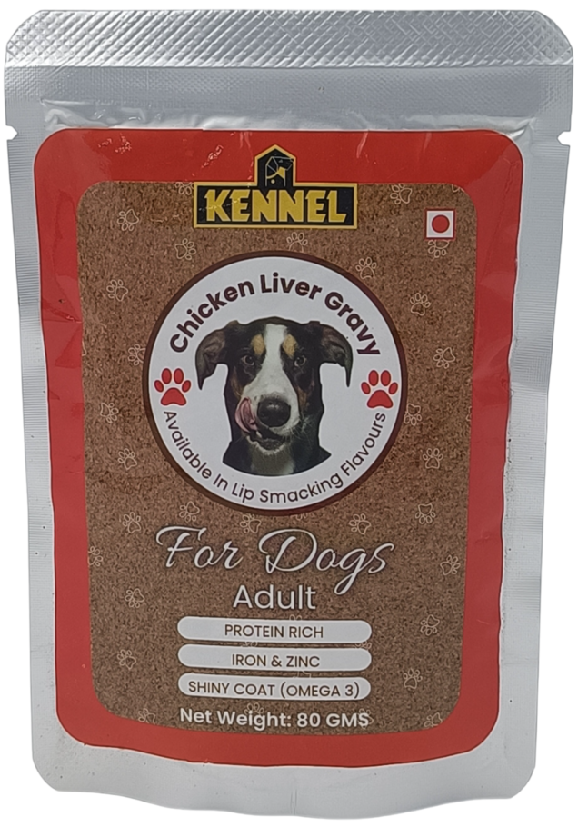 Kennel Chicken Liver Gravy Adult Dog Pouch