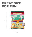 Outward Hound Snack Bag Tortilla Chips Puzzle Squeaky Dog Toy - Multicolor
