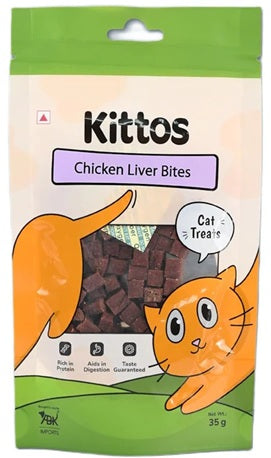 Kittos Chicken Liver Bites Cat Treat