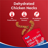 Drools Dehydrated Real Chicken Necks Chews Dog Treats