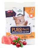 Basil Purrfect Dental Sticks Treat For Cat