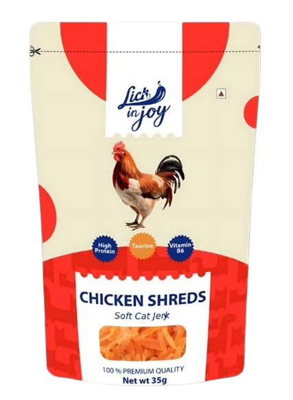 Lick in Joy : Chicken Shreds Soft Cat Jerky Treats