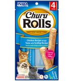 Inaba Churu Rolls Chicken Recipe Wraps Tuna With Scallop Cat Treat