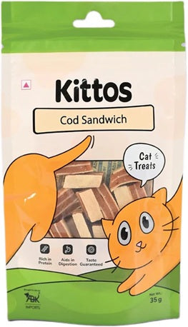 Kittos Cod Sandwich Cat Treat