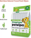 Petkin Bamboo Natural Travel Pack Petwipes