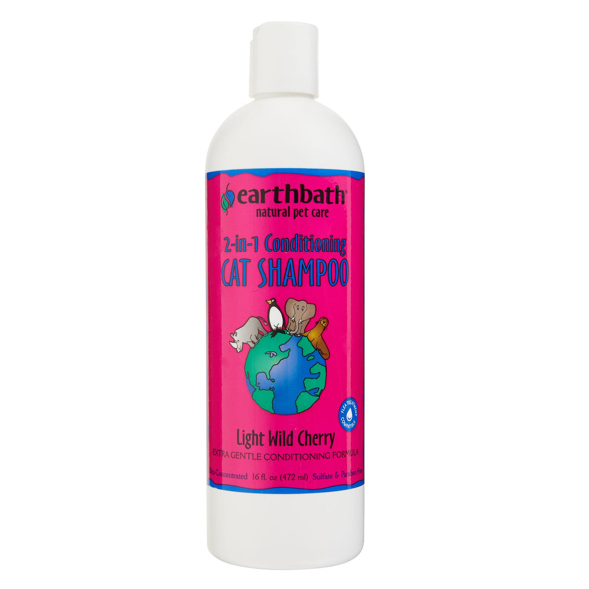 Earthbath 2-in-1 Conditioning Cat Shampoo - Light Wild Cherry
