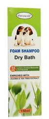 Petswill Dry Bath Foam Shampoo Enriched With Jojoba & Tea Tree Extract