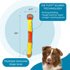Outward Hound Durablez Nubby Orange Snake Dog Toy