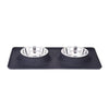 Smarty Pet Silicon Double Dinner Stainless Steel Bowl