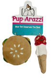 Pup-Arazzi Leather Burger For Dog Toy