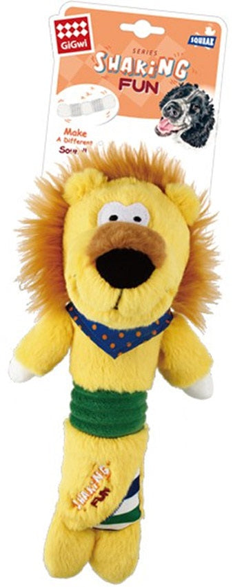 Gigwi Lion Shaking Fun Plush Toy With Squeaker