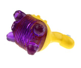 Gigwi Suppa Puppa Dino Squeak Toy Yellow/Purple