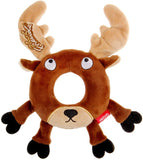 Gigwi Plush Friendz Rubber Ring Deer - Dog Toy