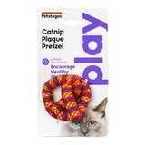 Petstages Catnip Plaque Pretzel Infused To Encourage Healthy Chewing Cat Toy - (Orange)