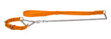 Kennel Nylon Pattern Chain Lead Medium Thick & Choke Collar (W = 1") (T = 3mm)