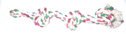 Super Straight Rope Toy With 3 Knots At End - Large