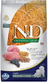 Farmina N&D Ancestral Grain Lamb Spelt Oats & Blueberry Medium & Maxi Puppy Dry Food