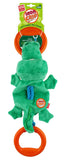Gigwi Iron Grip Crocodile Plush Tug Toy With Tpr Handle Toy