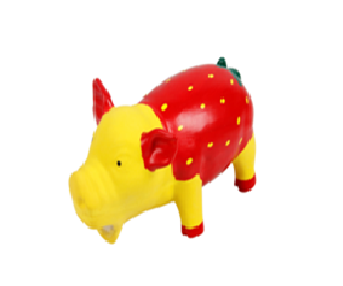 Speedy Pet Dog Latex Toy Pig Shape