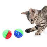 Super Colorful Ball Toys with Small Bell for Cat and Kittens (Pack of 2)