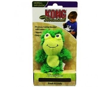 Kong Catnip Botanicals Lemongrass Frog Refillable Cat Toy