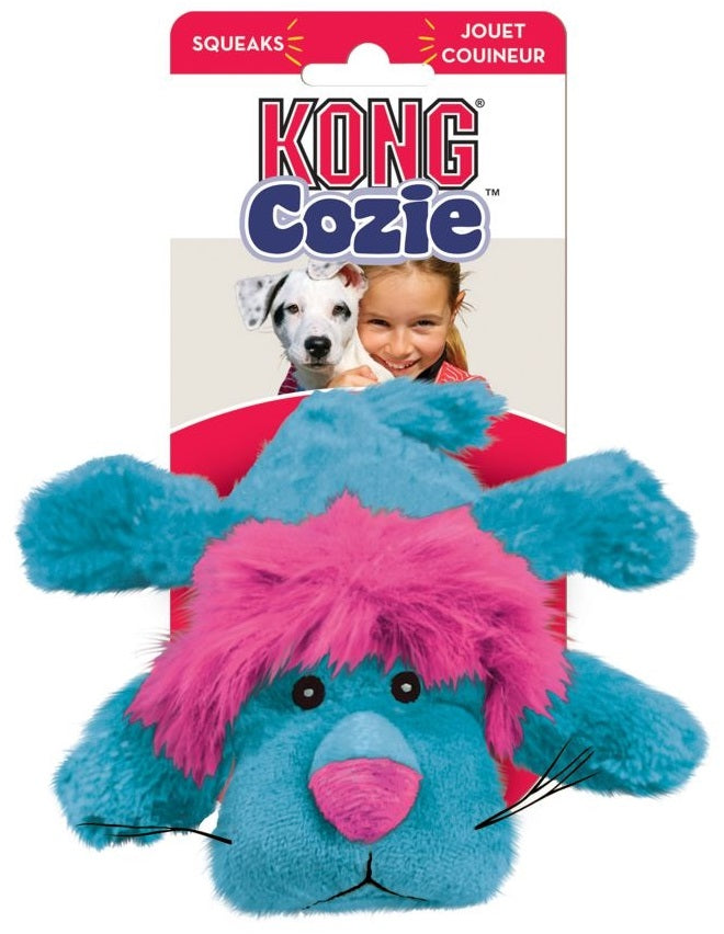 Kong Cozie King Lion - Squeaky Plush Dog Toy
