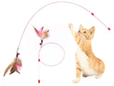 Petropolis Cat Spring Teaser Playing Stick and Feather Toy