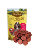 Dogfest Meat Medallions With Ostrich Treats For Adult Dog