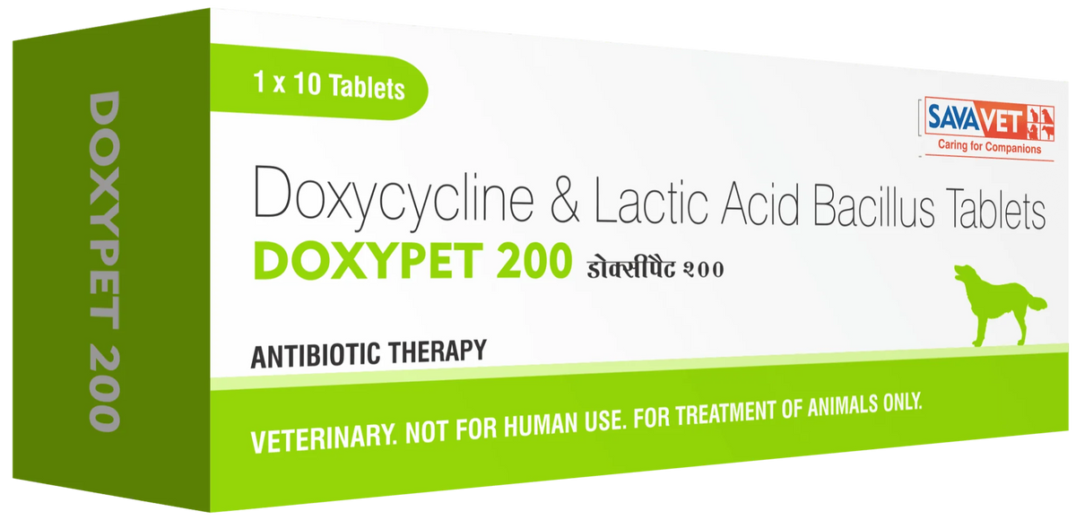 Savavet Doxypet 200mg – Doxycycline & Lactic Acid Bacillus Tablets
