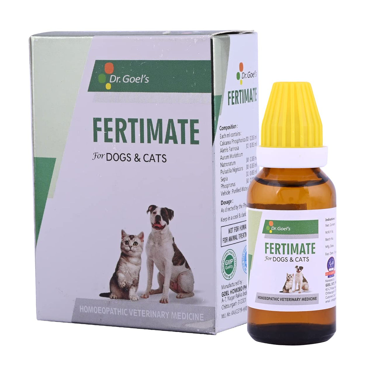 Dr. Goel's Fertimate Homoeopathic Veterinary Medicine for Dogs & Cats