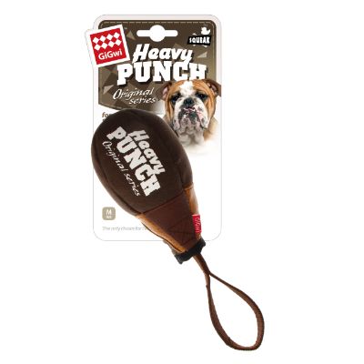 Gigwi Heavy Punching Boxing Pear With Squeaker Dog Toy