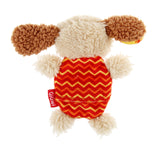 Gigwi (Grey & Red) Plush Friendz With Refillable Squeaker Dog Toy
