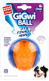 Gigwi Squeaker Transparent Ball -  Blue/Orange