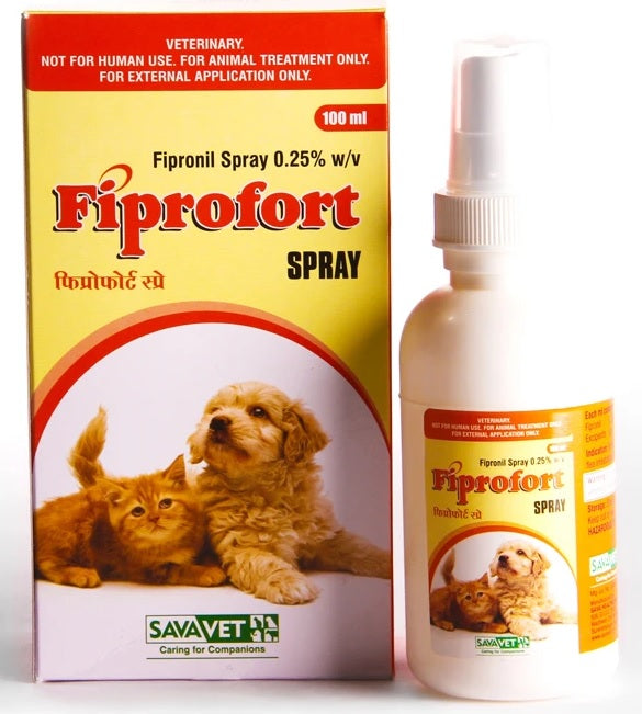Savavet Fiprofort Flea And Tick Spray For Dogs And Cats