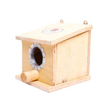 PS Natural Wood Mountable Bird Breeding Home Nest Box (6 x 6 x 6 Inches)