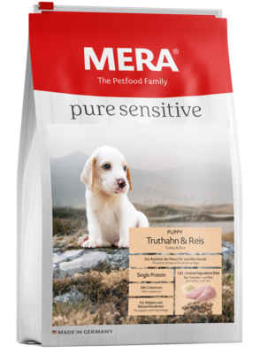 Mera Pure Sensitive Puppy Turkey & Rice Dry Food For Dogs