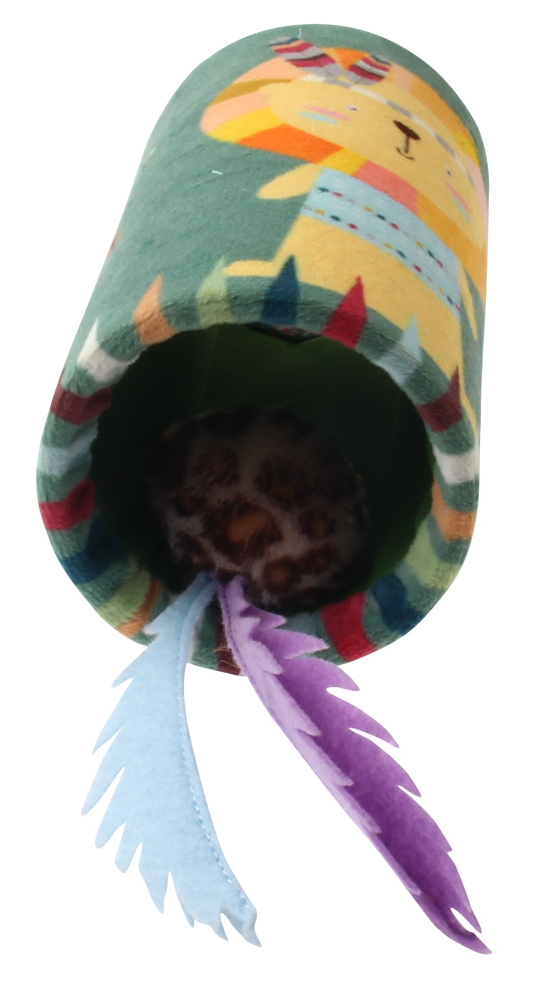Gigwi Happy Indian Melody Lion Tube With Sound Chip Cat Toy